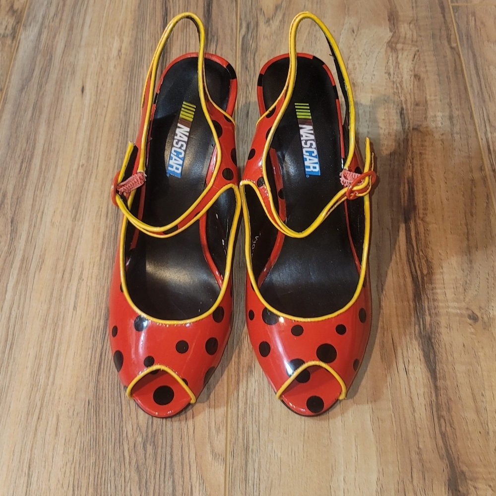 Nascar Patent Polka Dot Shoe